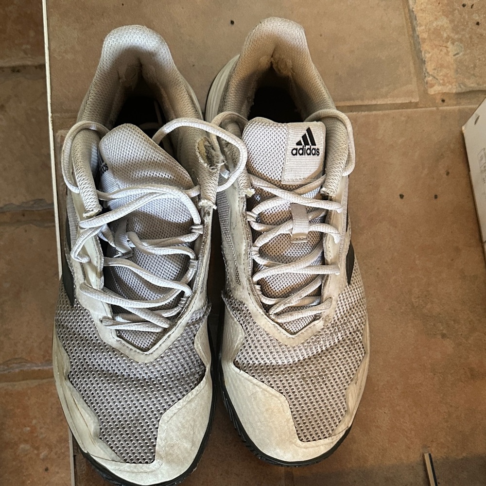 Adidas Gray and Black Athletic Sneakers
